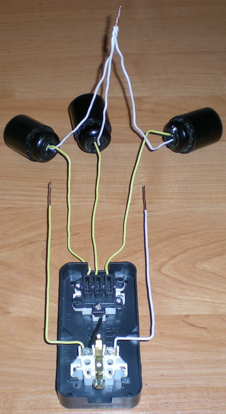 подключение проводов блока розетка-выключатель