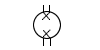 обозначение Лампа накаливания 2-х нитевая с четырьмя выводами