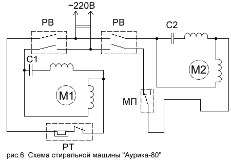 Ртк 1 3у4 схема подключения электродвигателя